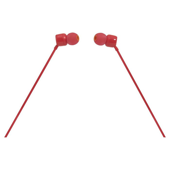 JBL TUNE110 Auriculares Intrauditivos Rojos con Micrófono