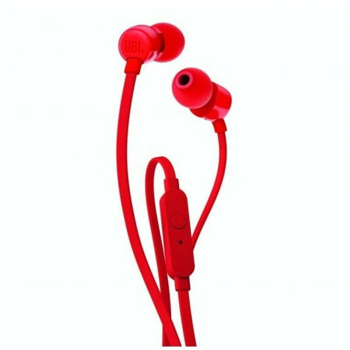 JBL TUNE110 Auriculares Intrauditivos Rojos con Micrófono