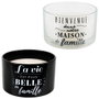 Home Deco Factory Vela en Bol de Cristal con Aroma a Ropa Fresca