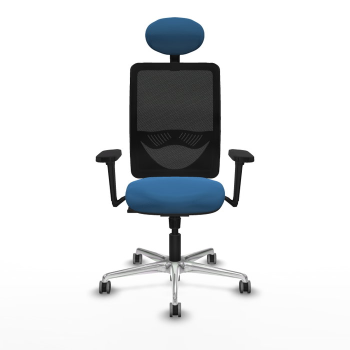 PIQUERAS Y CRESPO Silla de oficina Zulema con mecanismo Sincro, Azul claro y Negro PIQUERAS Y CRESPO Silla de oficina Zulema con mecanismo Sincro, Azul claro y Negro