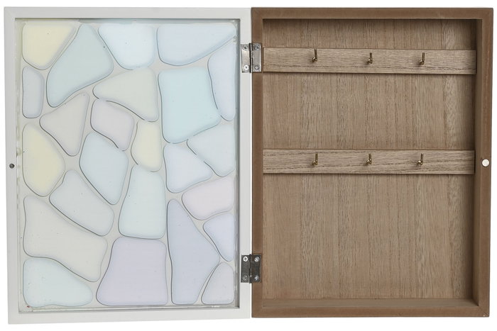 DKD Home Decor Guardallaves Guell Blanco