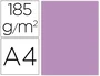 Guarro Cartulina Malva Din A4 185g - 50 unidades