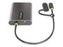 Startech Adaptador USB-C a HDMI Doble - USB Tipo C a 2 Monitores HDMI - 4K 60Hz PD 100W 30cm