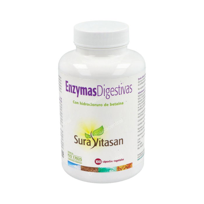 SURA VITASAN Enzimas Digestivas 100 cápsulas vegetales SURA VITASAN Enzimas Digestivas 100 cápsulas vegetales