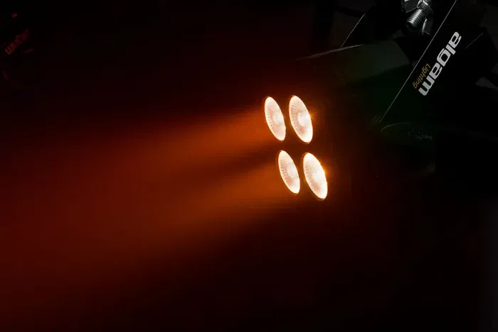 ALGAMLIGHT Mini Par LED 4 x 6W RGBW DMX Fiesta Evento Auto Musical