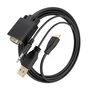 Aisens Cable Conversor SVGA y Audio a HDMI, 1.0m, Negro