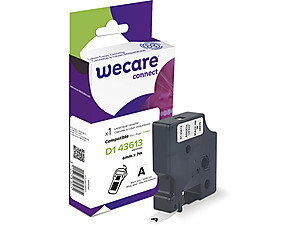 Armor Etiqueta Blanca Texto Negro para DYMO D1 43613 6mmx7m Armor Etiqueta Blanca Texto Negro para DYMO D1 43613 6mmx7m