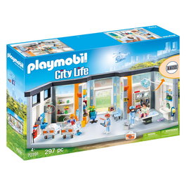Playmobil 70191 - City Life - Hospital Wing Set de Construcción 297 Piezas para Niños +4 Años, Multicolor