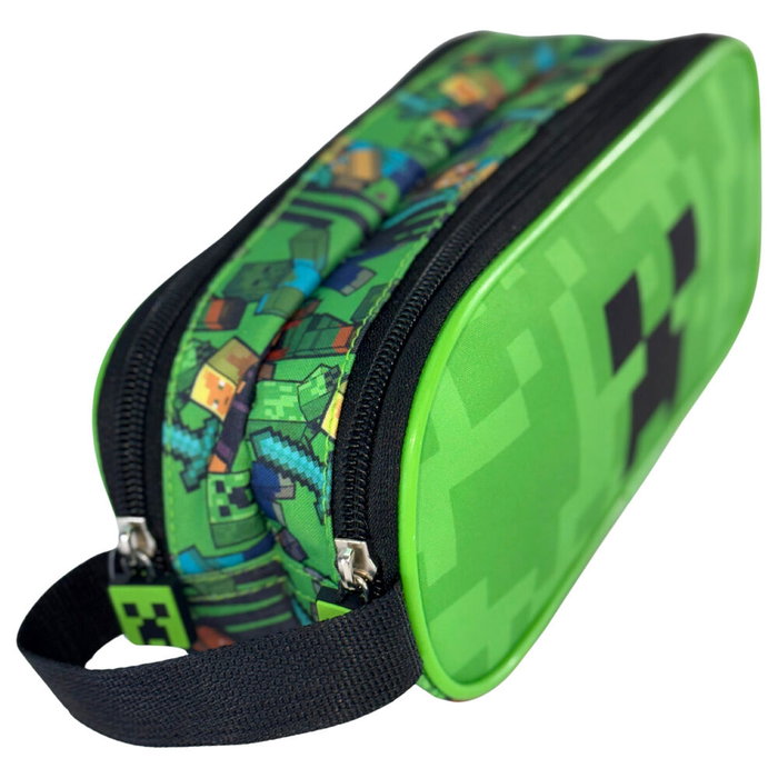Manenti Bolsa cremallera Face Minecraft, Portatodo, 23x10x6cm