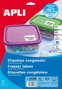 Apli Etiquetas Adhesivas para Congelador 63,5 x 38,1 mm, 210 unidades