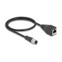 DeLOCK Cable M12 codificado A 8 pin macho a RJ45 hembra 0,5 m