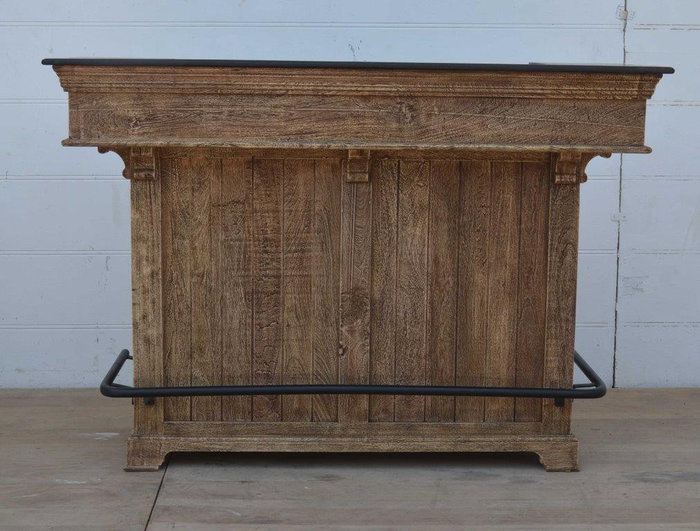 DKD Home Decor Mueble Bar Natural Negro 61 x 107 x 152 cm