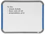 Nobo Pizarra Blanca Línea Hogar 220x280 mm Magnética Portátil con Rotulador e Imanes