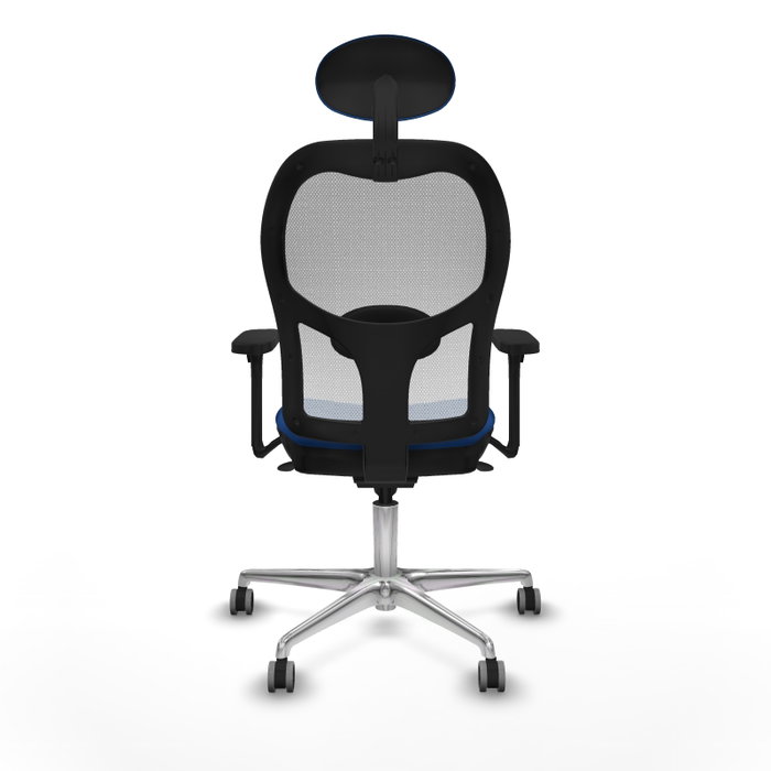 PIQUERAS Y CRESPO Silla de oficina Jorquera con mecanismo Sincro, Azul y Blanco PIQUERAS Y CRESPO Silla de oficina Jorquera con mecanismo Sincro, Azul y Blanco