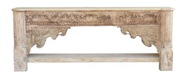 DKD Home Decor Consola de Madera con Tallas Antiguas Natural