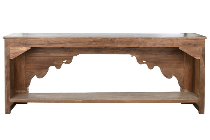 DKD Home Decor Consola de Madera con Tallas Antiguas Natural