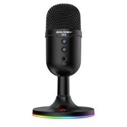 Mars Gaming MMIC-CX Micrófono USB Condensador Cardioide Estudio con Cancelación de Ruido ENC y Sonido 196kHz/24bits, ARGB, Plug & Play para PC, PS4, PS5, Streaming y Podcast