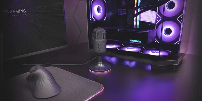 Mars Gaming Micrófono de Mesa Compacto USB MMIC-CX Negro con Cancelación de Ruido ENC, ARGB y Sonido 196kHz/24bits para Streaming, Gaming y Podcast