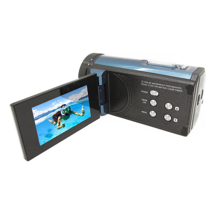 Easypix Aquapix WDV5630 Videocámara Sumergible 4K Ultra HD, 13 MP CMOS, Pantalla 3", 18x Zoom, Resistente al Agua 5 m, Color Gris Azul Easypix Aquapix WDV5630 Videocámara Sumergible 4K Ultra HD, 13 MP CMOS, Pantalla 3", 18x Zoom, Resistente al Agua 5 m, Color Gris Azul