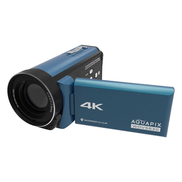 Easypix Aquapix WDV5630 Videocámara Sumergible 4K Ultra HD, 13 MP CMOS, Pantalla 3", 18x Zoom, Resistente al Agua 5 m, Color Gris Azul Easypix Aquapix WDV5630 Videocámara Sumergible 4K Ultra HD, 13 MP CMOS, Pantalla 3", 18x Zoom, Resistente al Agua 5 m, Color Gris Azul