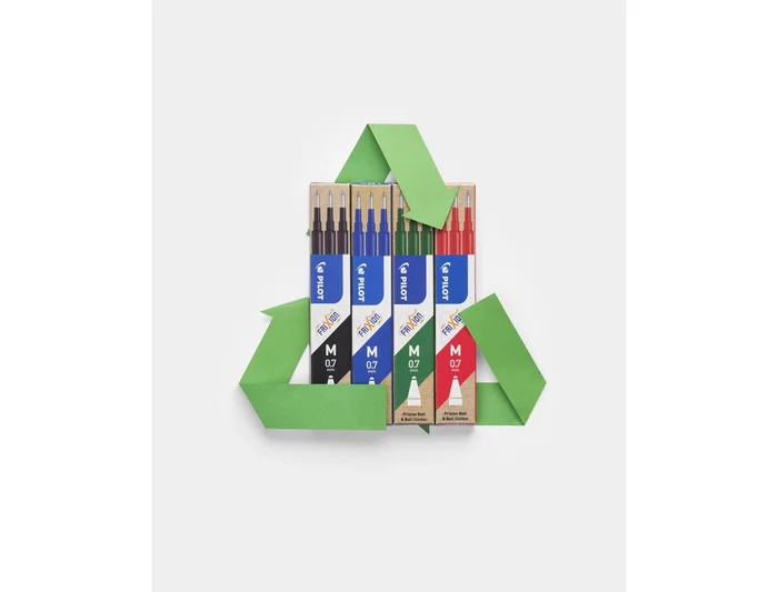 Pilot Frixion Ball Recambio Bolígrafo Azul Caja de 3 Unidades 0.7mm