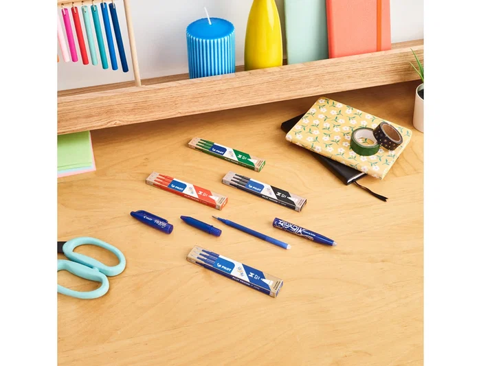 Pilot Frixion Ball Recambio Bolígrafo Azul Caja de 3 Unidades 0.7mm