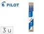 Pilot Recambio Bolígrafo Frixion 0.7mm Azul Pack 3 Ud