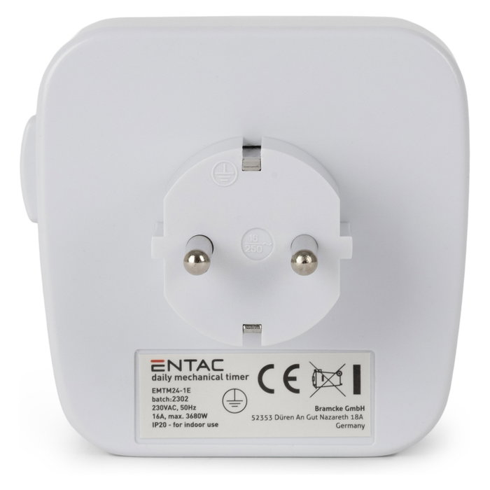 ENTAC Temporizador Mecánico Mini 24 Horas 48 Programas EMTM24-1E ENTAC Temporizador Mecánico Mini 24 Horas 48 Programas EMTM24-1E