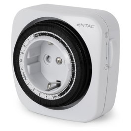 ENTAC Temporizador Mecánico Mini 24 Horas 48 Programas EMTM24-1E
