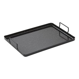 Vaello Bandeja para horno y fuegos de llama de acero esmaltado 40 x 40 x 1,5 cm
