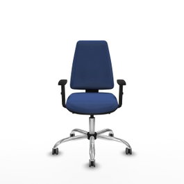 PIQUERAS Y CRESPO Silla de oficina Elche Azul marino con mecanismo Asincro