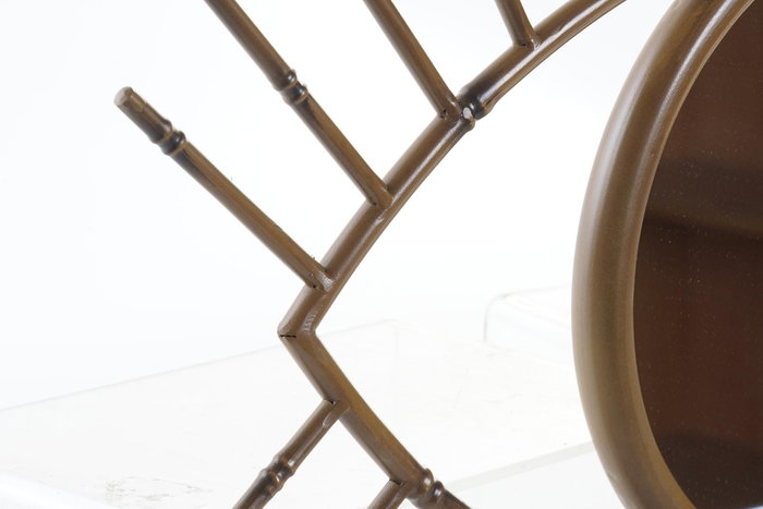 DKD Home Decor Espejo Metal 63x4x53 Ojo Natural