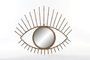 DKD Home Decor Espejo Metal 63x4x53 Ojo Natural