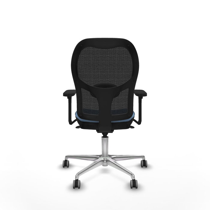 PIQUERAS Y CRESPO Silla de oficina Jorquera con mecanismo Sincro, Azul cielo y Negro