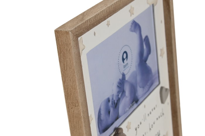 DKD Home Decor Marco de Fotos 10x15 MDF Beige