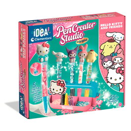Clementoni 18276 - Juego de Laboratorio de Bolígrafos Hello Kitty & Friends, para crear y personalizar bolígrafos, +6 años