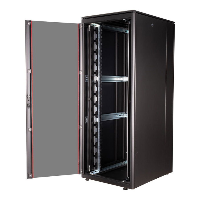 ROLINE Bastidor de Red Rack Pro de 19 Pulgadas, 42 HE, Negro, Vidrio, 800x1000x2053 mm, Capacidad 600 kg, 130.6 kg, Referencia 26.21.0233