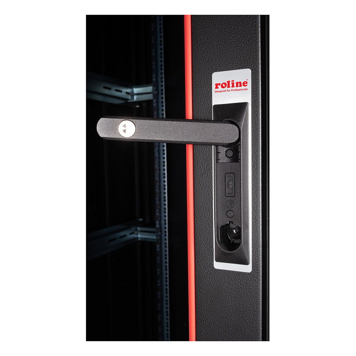 ROLINE Bastidor de Red Rack Pro de 19 Pulgadas, 42 HE, Negro, Vidrio, 800x1000x2053 mm, Capacidad 600 kg, 130.6 kg, Referencia 26.21.0233