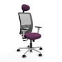 PIQUERAS Y CRESPO Silla de oficina Zulema con mecanismo Sincro, Morado y Gris