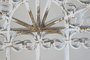 DKD Home Decor Espejo de Metal Ventana Envejecido Blanco 55x3x103,5 cm
