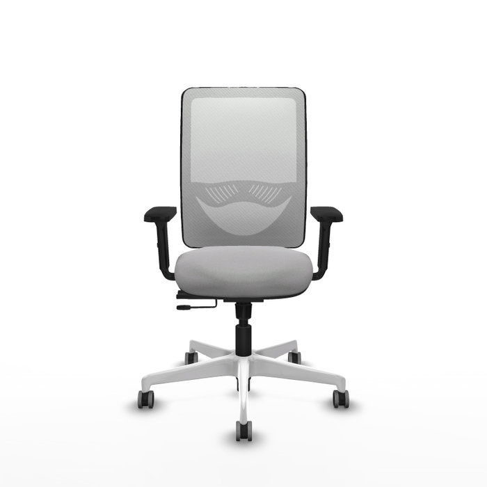 PIQUERAS Y CRESPO Silla de oficina Zulema con mecanismo Sincro/Traslack Gris claro/Blanco PIQUERAS Y CRESPO Silla de oficina Zulema con mecanismo Sincro/Traslack Gris claro/Blanco