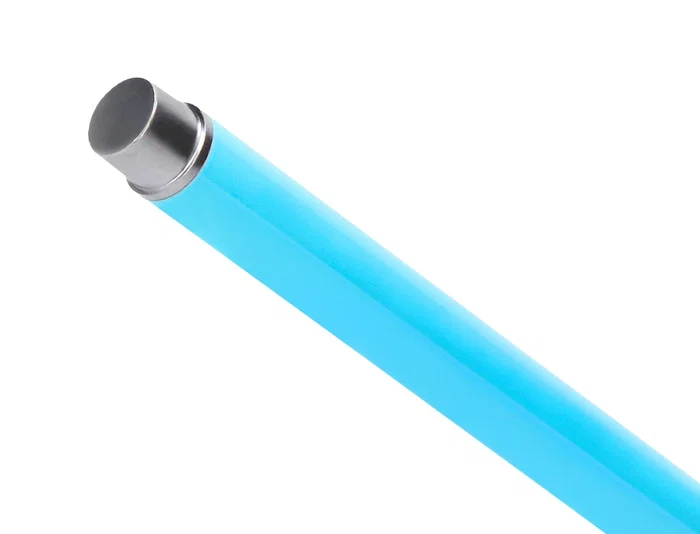 Belius Juego Boligrafo y Roller Endless Summer Aluminio Celeste y Plateado, Tinta Azul, Punta 0.8mm/0.7mm, Caja de Diseño