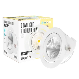 BX3 Light Foco Downlight LED Orientable Empotrable 30W 3000Lm 6000K UGR<17 50000H Referencia BX3-30W-G-CW