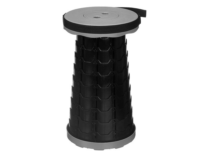 Kipit Taburete Plegable Gris de Plástico ABS 25x7,5x25 cm (Set de 8)