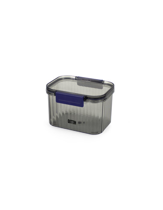 Inde Tarro PET Rectangular con Tapa Hermética de 680 ml (13.2 x 10.8 x 8.8 cm) (12 Unidades)