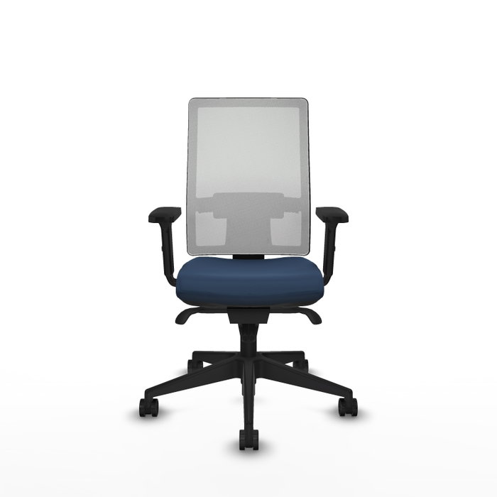 PIQUERAS Y CRESPO Silla de oficina Horna Azul marino y Blanco
