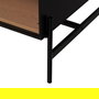 Mesa Centro Negro-Natural Dm-Madera 124 X 60 X 43,50 cm