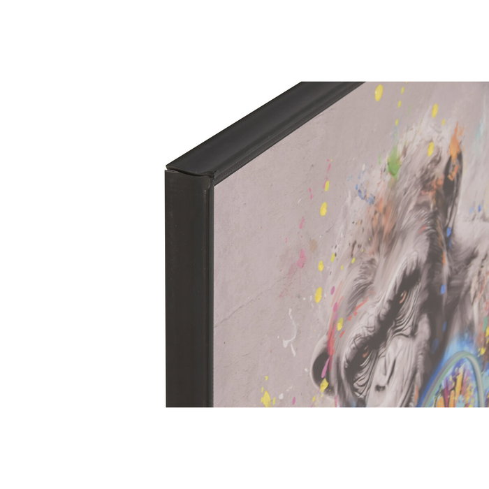 DKD Home Decor Cuadro LED Lienzo Chimpancé Boxeo 83x3,7x123 cm