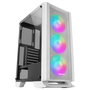 Mars gaming Caja Semitorre Gaming MC-C Blanca con Ventana Cristal Templado y RGB