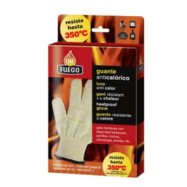 Flower OK Fuego Guante Anticalórico 350º Talla Única Ambidiestro